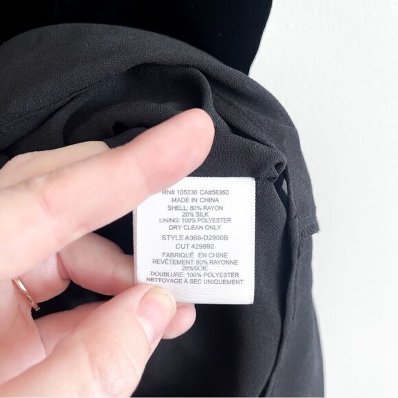 Joie Dress Womens Kolda B Caviar Velvet One Shoulder Women's S Lined NWT - Picture 6 of 9